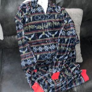 Harry Potter Zip Up Onsie Pajamas